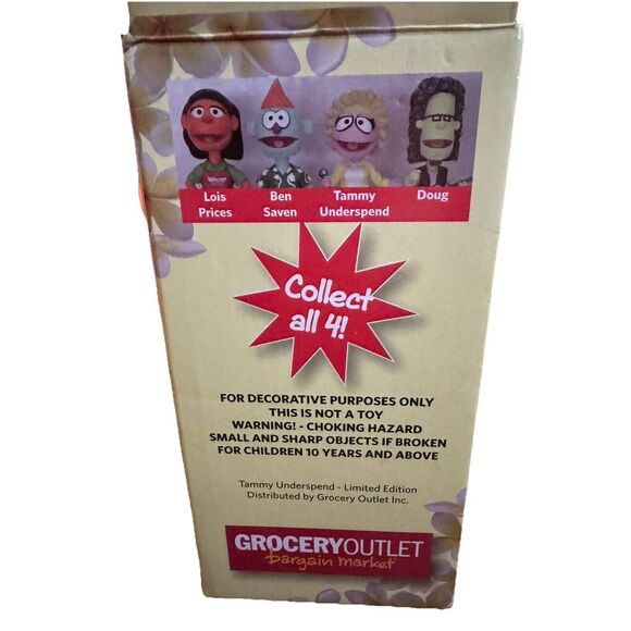 GROCERY OUTLET BARGAIN MARKET " LIMITED EDITION" TAMMY UNDER SPEND BOBBLE HEAD - Picture 16 of 16
